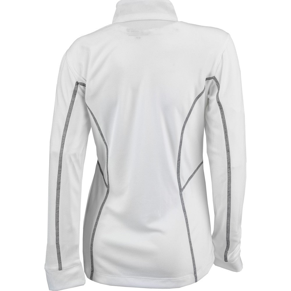 White New York Mets Columbia Women's Omni-Wick Shotgun Quarter-Zip Pullover Top