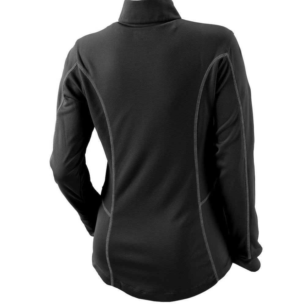 Black San Francisco Giants Columbia Women's Omni-Wick Shotgun Quarter-Zip Pullover Top
