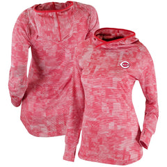 Red Cincinnati Reds Columbia Women's Omni-Wick Sunday Ball Pullover Hoodie