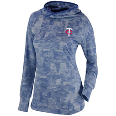 Navy Minnesota Twins Columbia Women's Omni-Wick Sunday Ball Pullover Hoodie