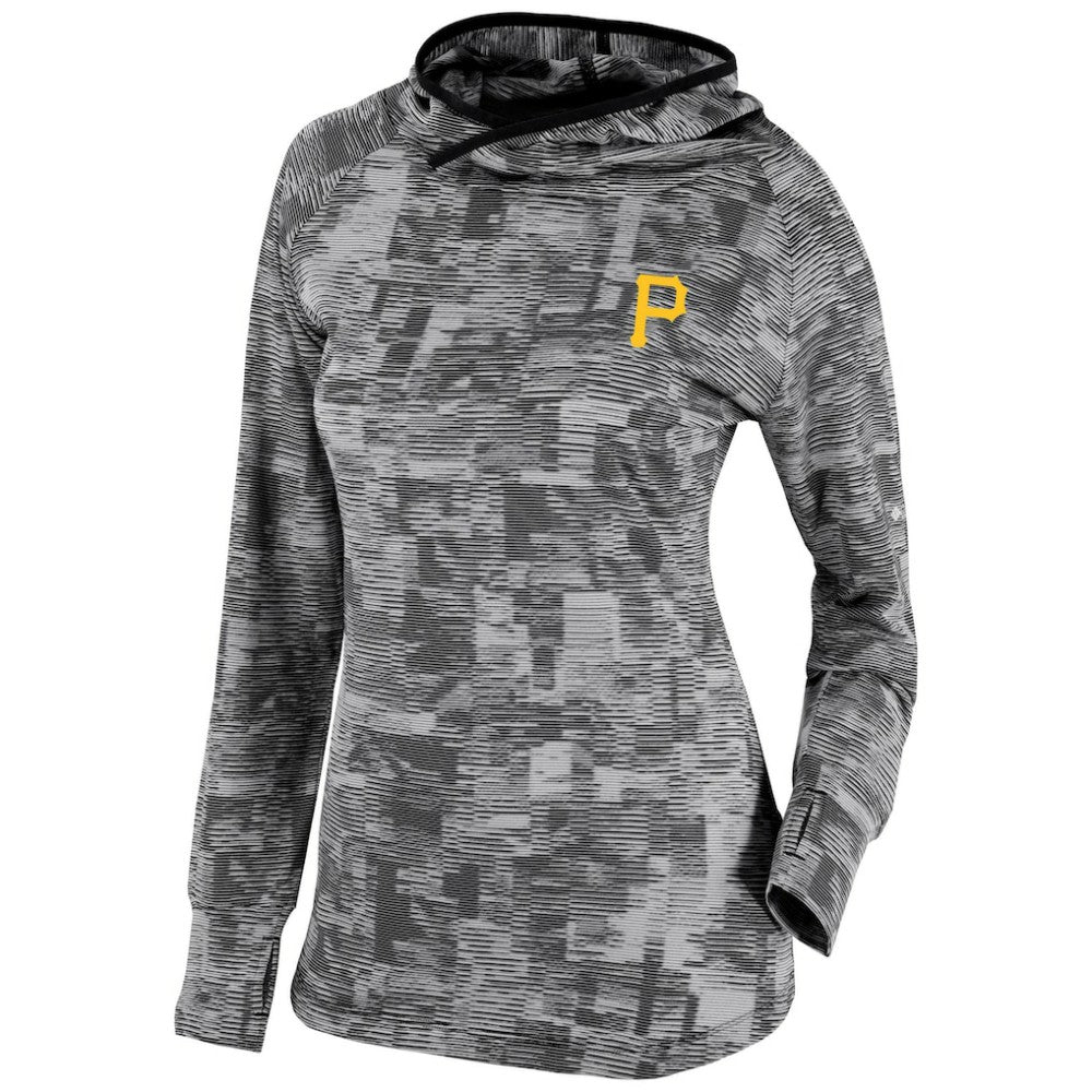 Black Pittsburgh Pirates Columbia Women's Omni-Wick Sunday Ball Pullover Hoodie
