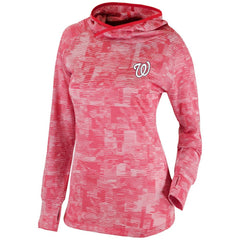 Red Washington Nationals Columbia Women's Omni-Wick Sunday Ball Pullover Hoodie
