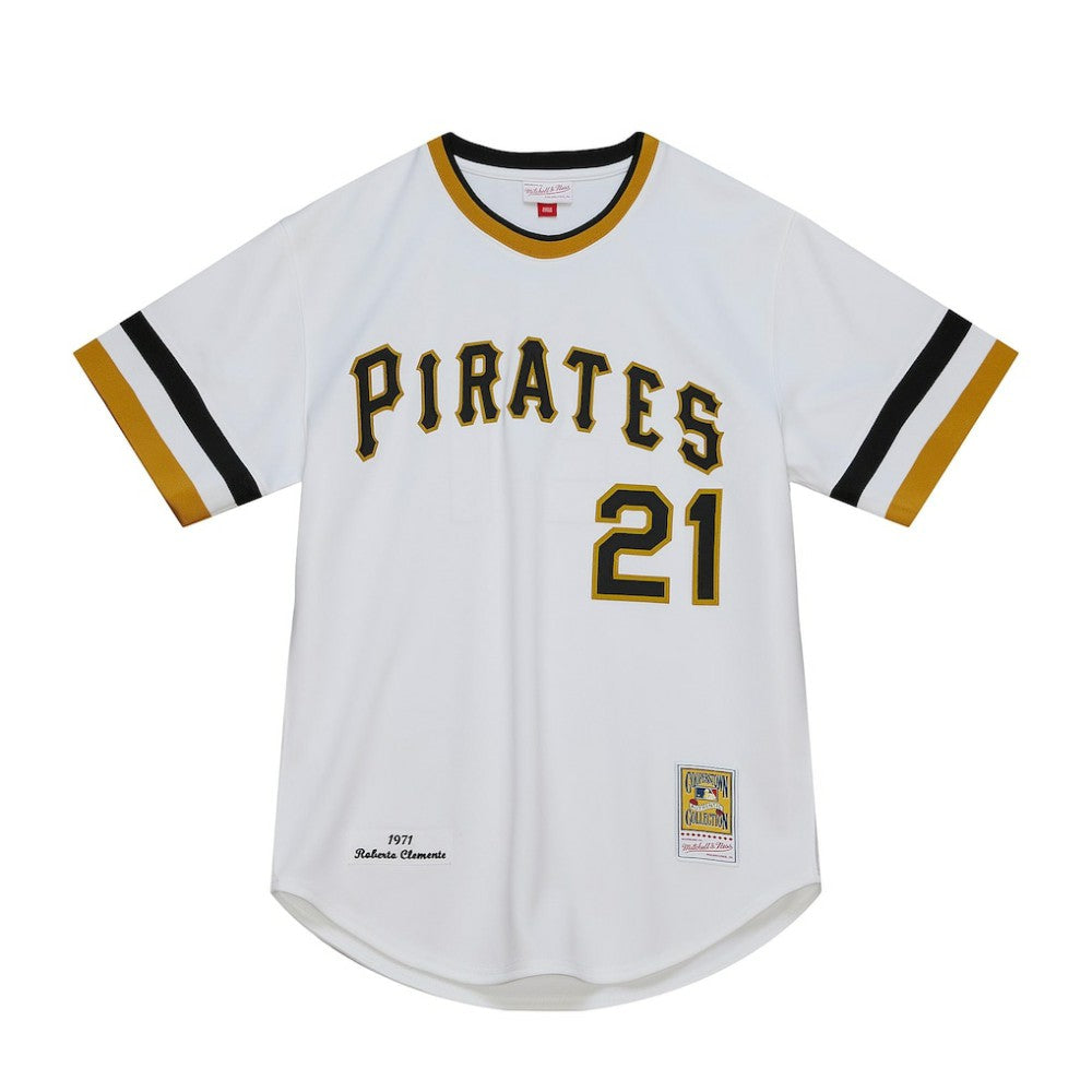 White Roberto Clemente Pittsburgh Pirates Mitchell & Ness Cooperstown Collection Authentic Jersey
