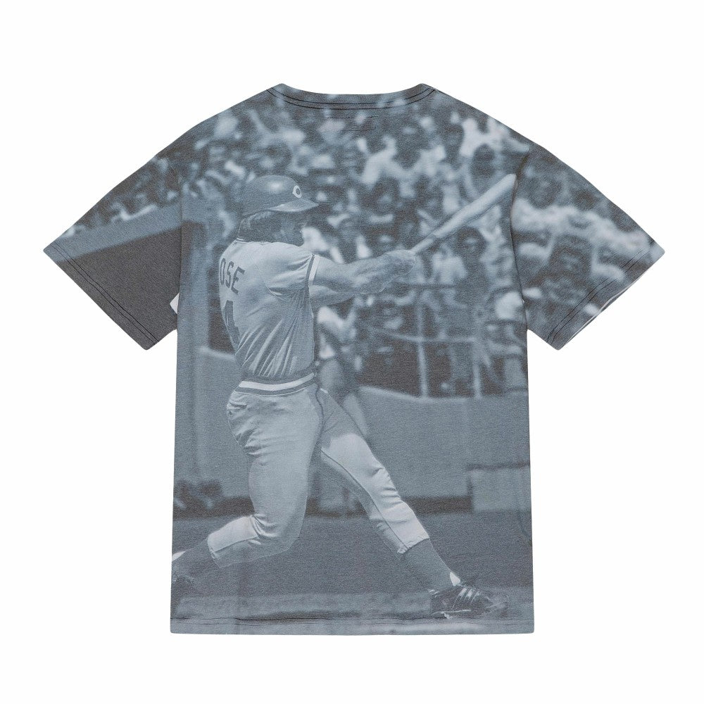 Pete Rose Cincinnati Reds Mitchell & Ness Cooperstown Collection Highlight Sublimated Player Graphic T-Shirt