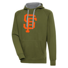 Olive San Francisco Giants Antigua Victory Pullover Hoodie