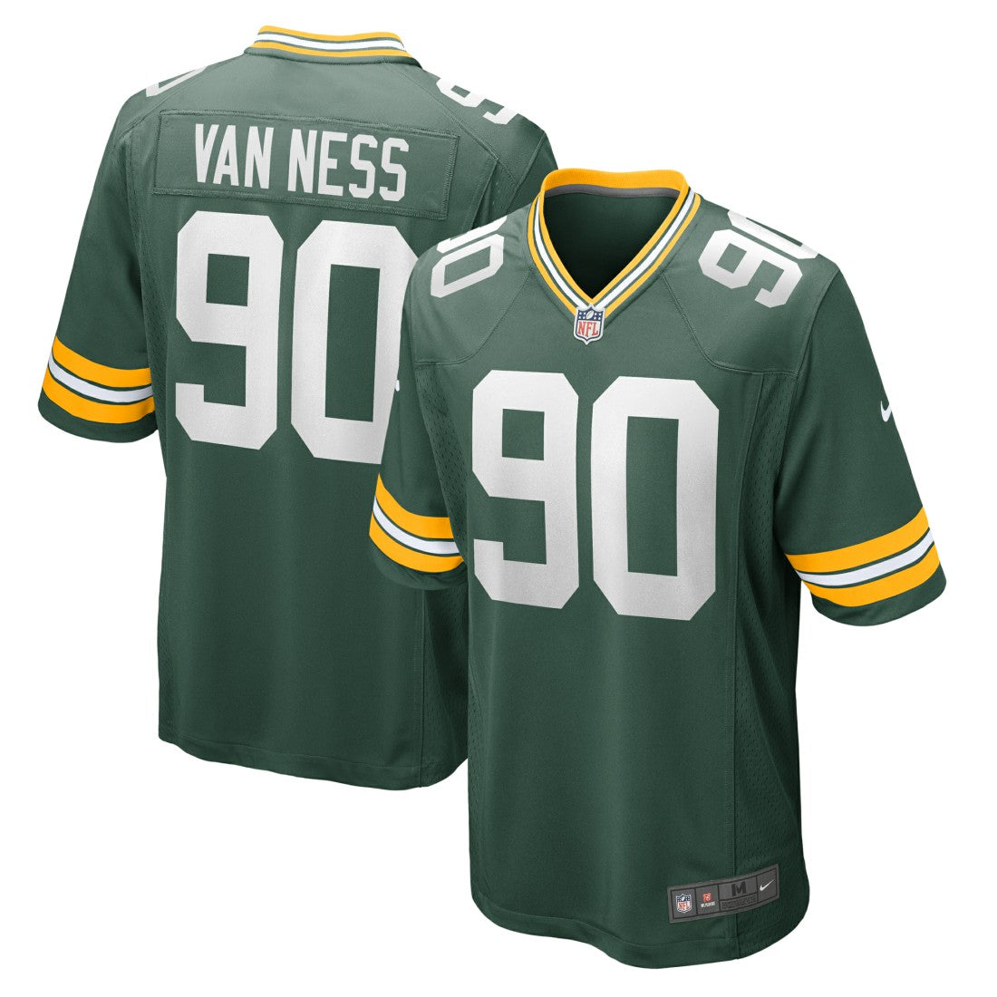 Lukas Van Ness  Game Jersey - Green Bay Packers Jerseys