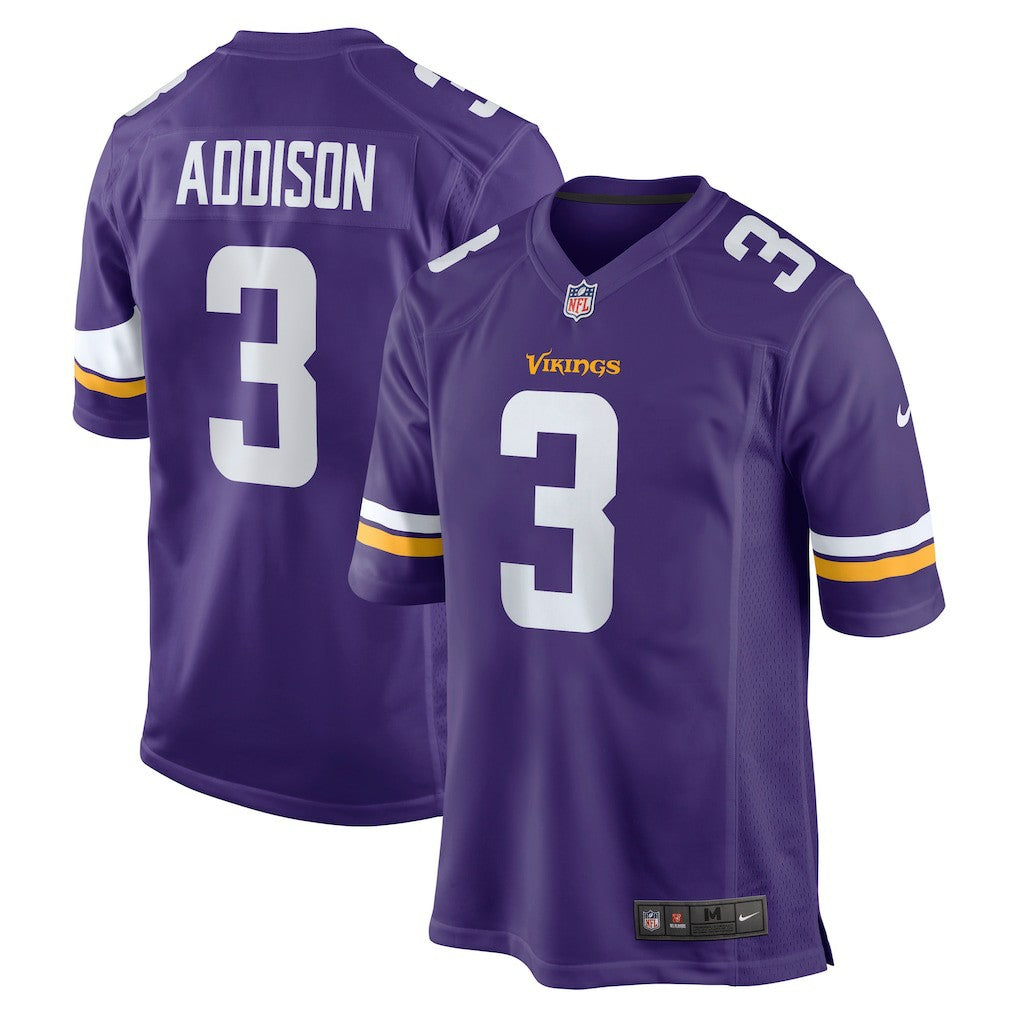 Jordan Addison  Game Jersey - Minnesota Vikings Jerseys
