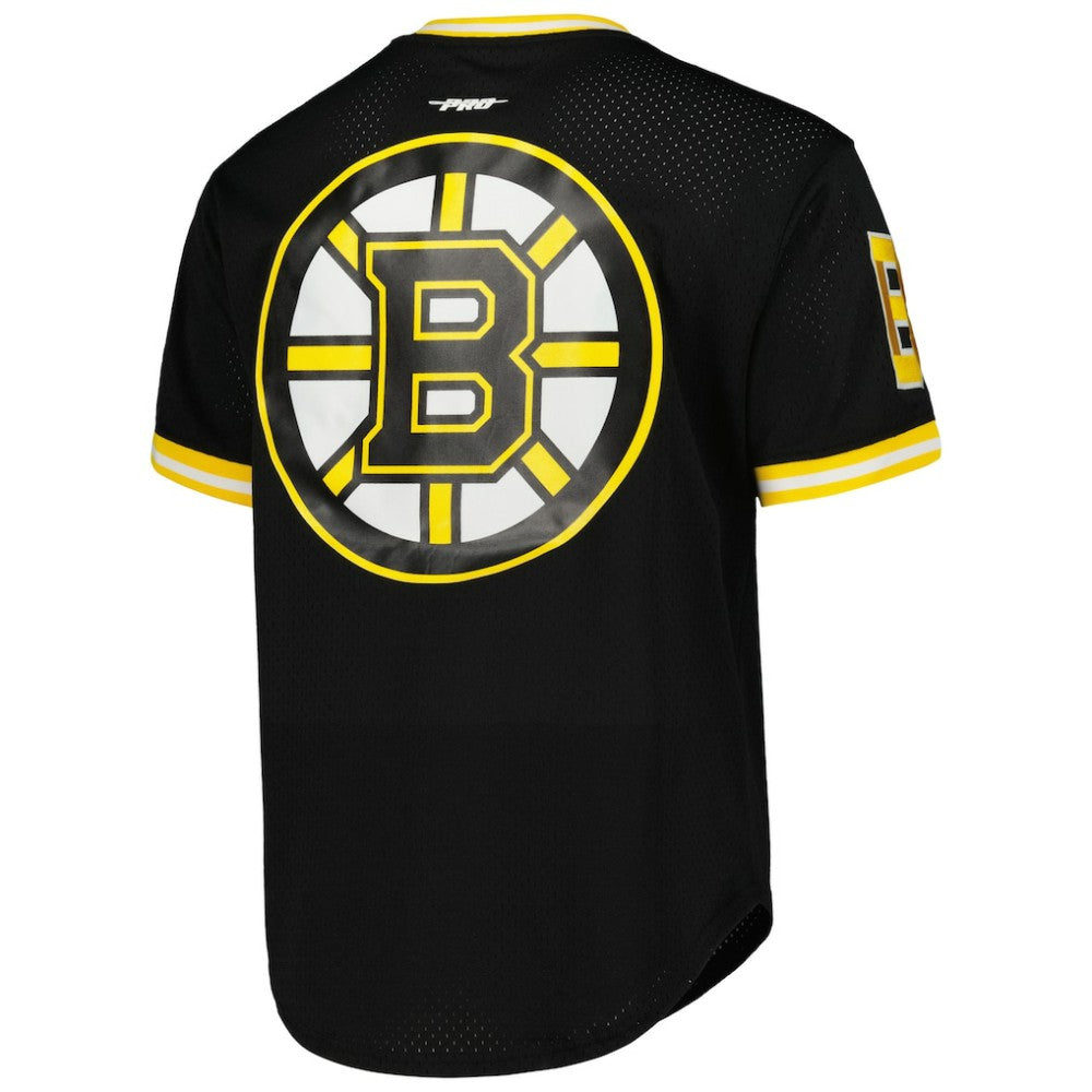 NHL Boston Bruins Pro Standard Classic Mesh V-Neck T-Shirt