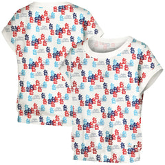 White St. Louis Cardinals Lusso Women's Madge Dolman Tri-Blend T-Shirt