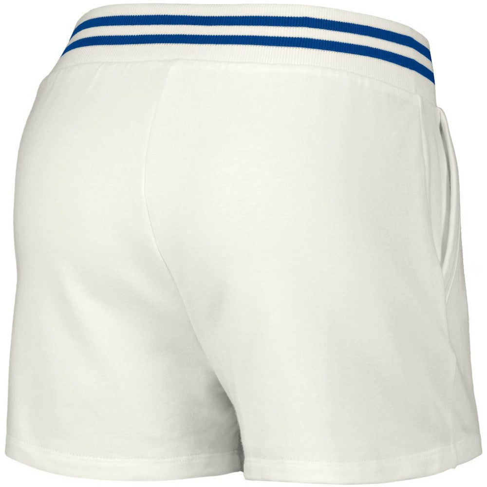 White Chicago Cubs Lusso Women's Maeg Tri-Blend Pocket Shorts