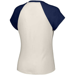 White Boston Red Sox Lusso Women's Nikki Raglan T-Shirt