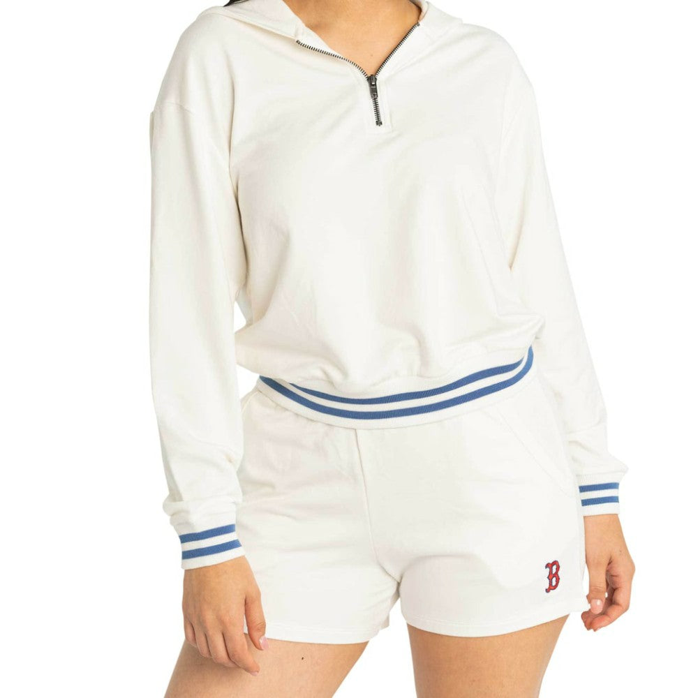 White Boston Red Sox Lusso Women's Maeg Tri-Blend Pocket Shorts