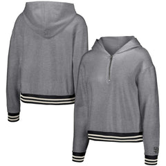 Gray San Diego Padres Lusso Women's Magnolia Tri-Blend Quarter-Zip Hoodie