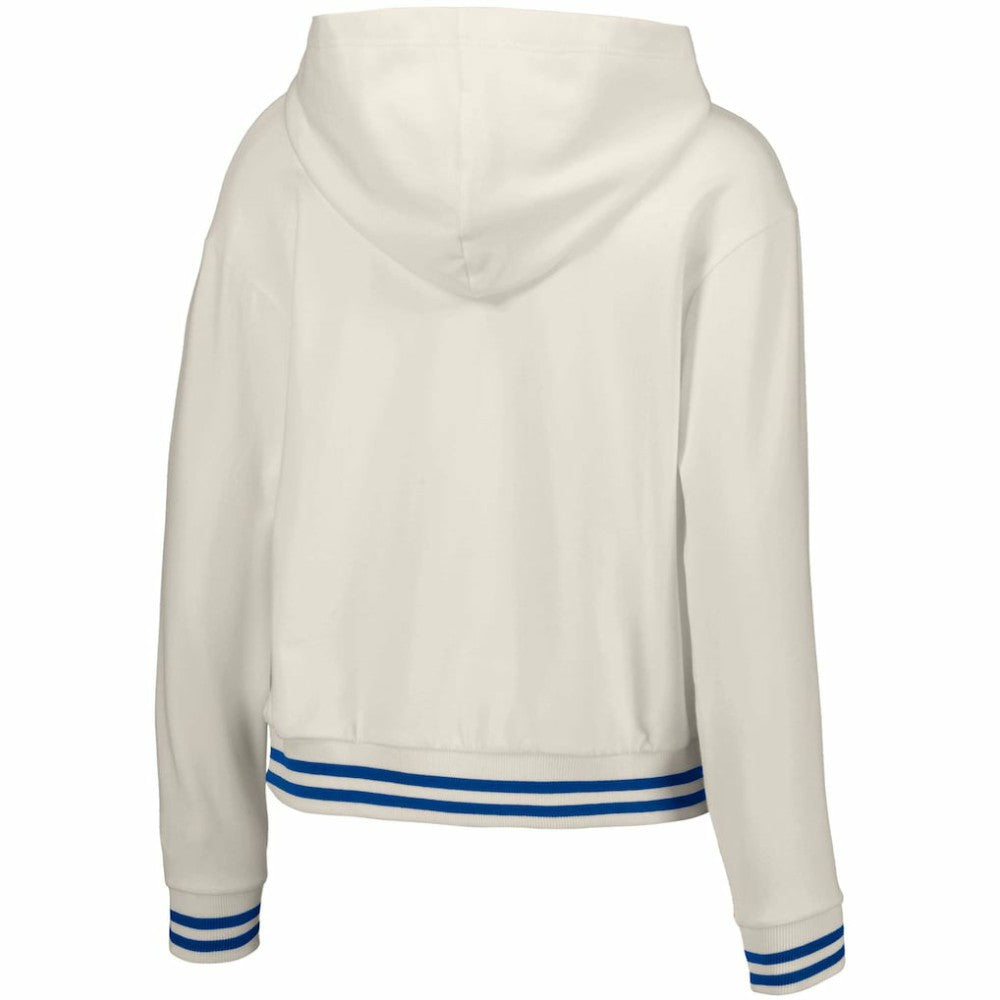 White Philadelphia Phillies Lusso Women's Magnolia Tri-Blend Quarter-Zip Hoodie
