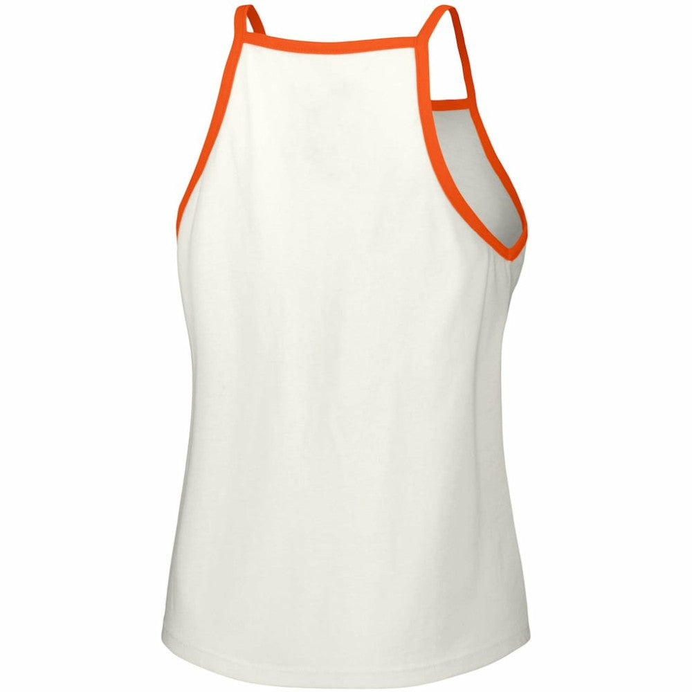 White San Francisco Giants Lusso Women's Nadine Halter Tank Top