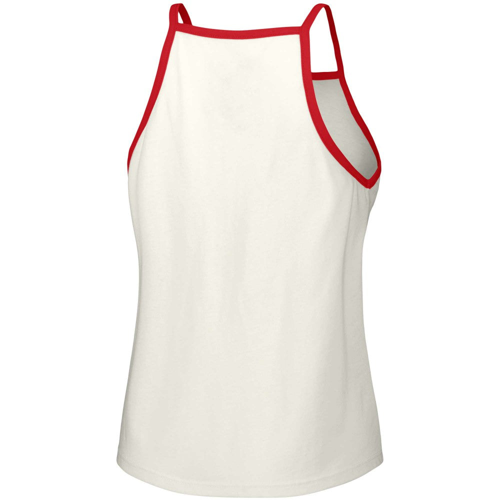 White St. Louis Cardinals Lusso Women's Nadine Halter Tank Top