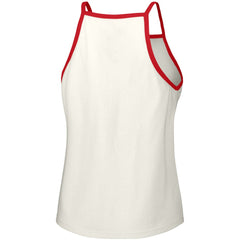 White St. Louis Cardinals Lusso Women's Nadine Halter Tank Top