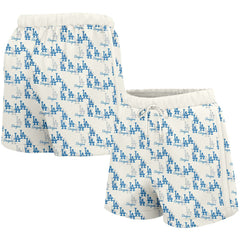 White Los Angeles Dodgers Lusso Women's Marge Shorts
