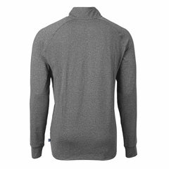 Heather Black Cincinnati Reds Cutter & Buck Adapt Eco Knit Stretch Recycled Quarter-Zip Pullover Top