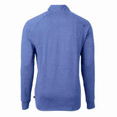 Heather Royal New York Mets Cutter & Buck Adapt Eco Knit Stretch Recycled Quarter-Zip Pullover Top