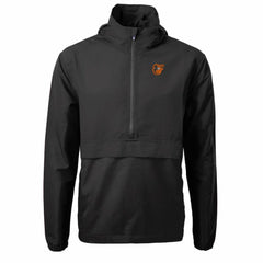 Black Baltimore Orioles Cutter & Buck Charter Eco Recycled Half-Zip Anorak Jacket