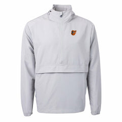 Gray Baltimore Orioles Cutter & Buck Charter Eco Recycled Half-Zip Anorak Jacket