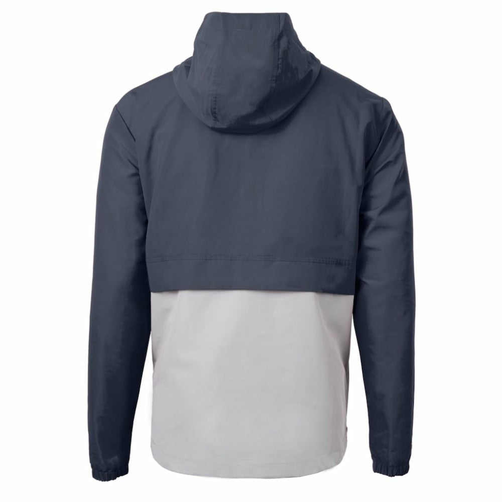 Navy/Gray Houston Astros Cutter & Buck Charter Eco Recycled Half-Zip Anorak Jacket