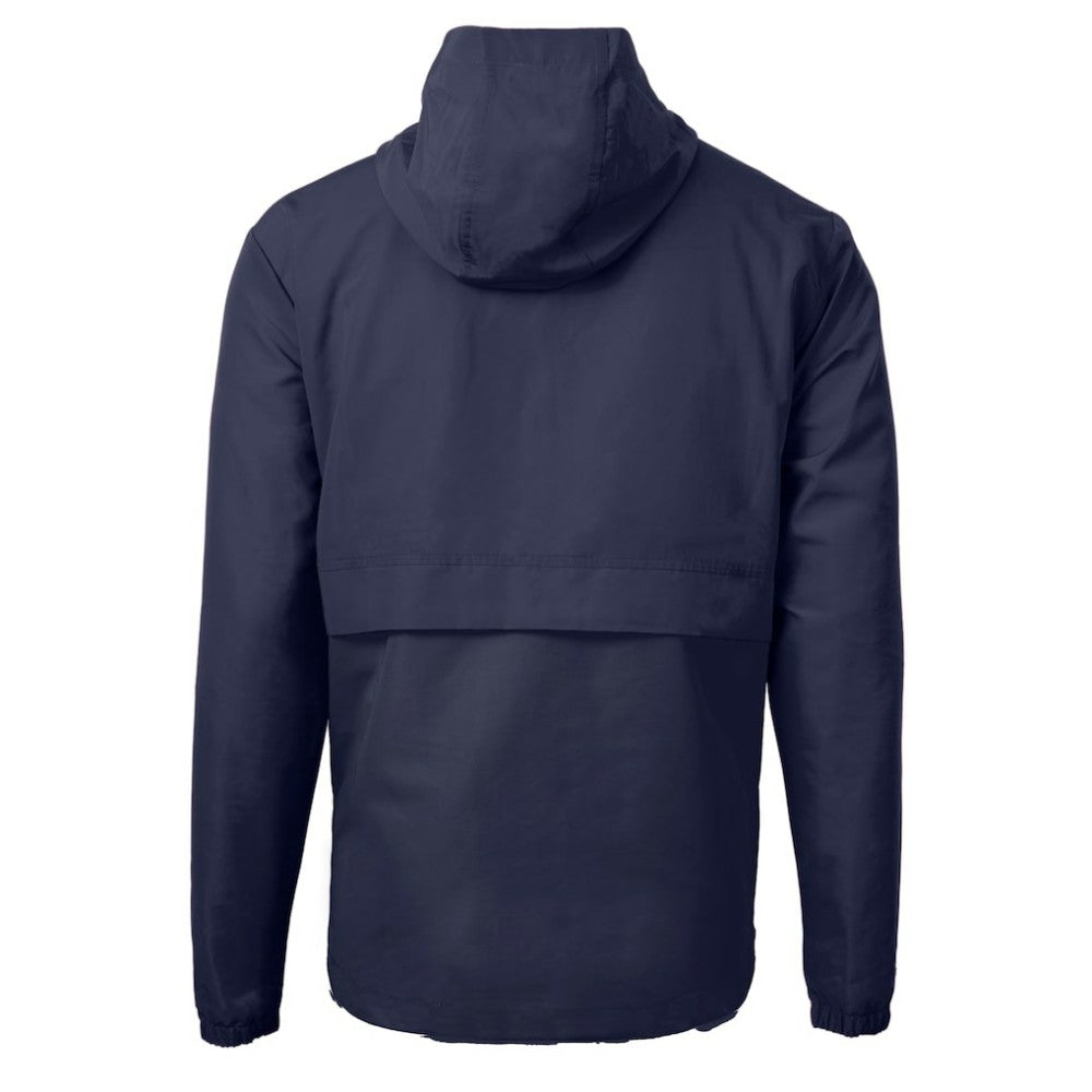 Navy Seattle Mariners Cutter & Buck Charter Eco Recycled Half-Zip Anorak Jacket