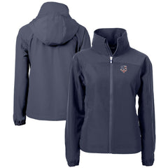 Navy Minnesota Twins Cutter & Buck Women's Charter Eco Recycled Full-Zip Jacket