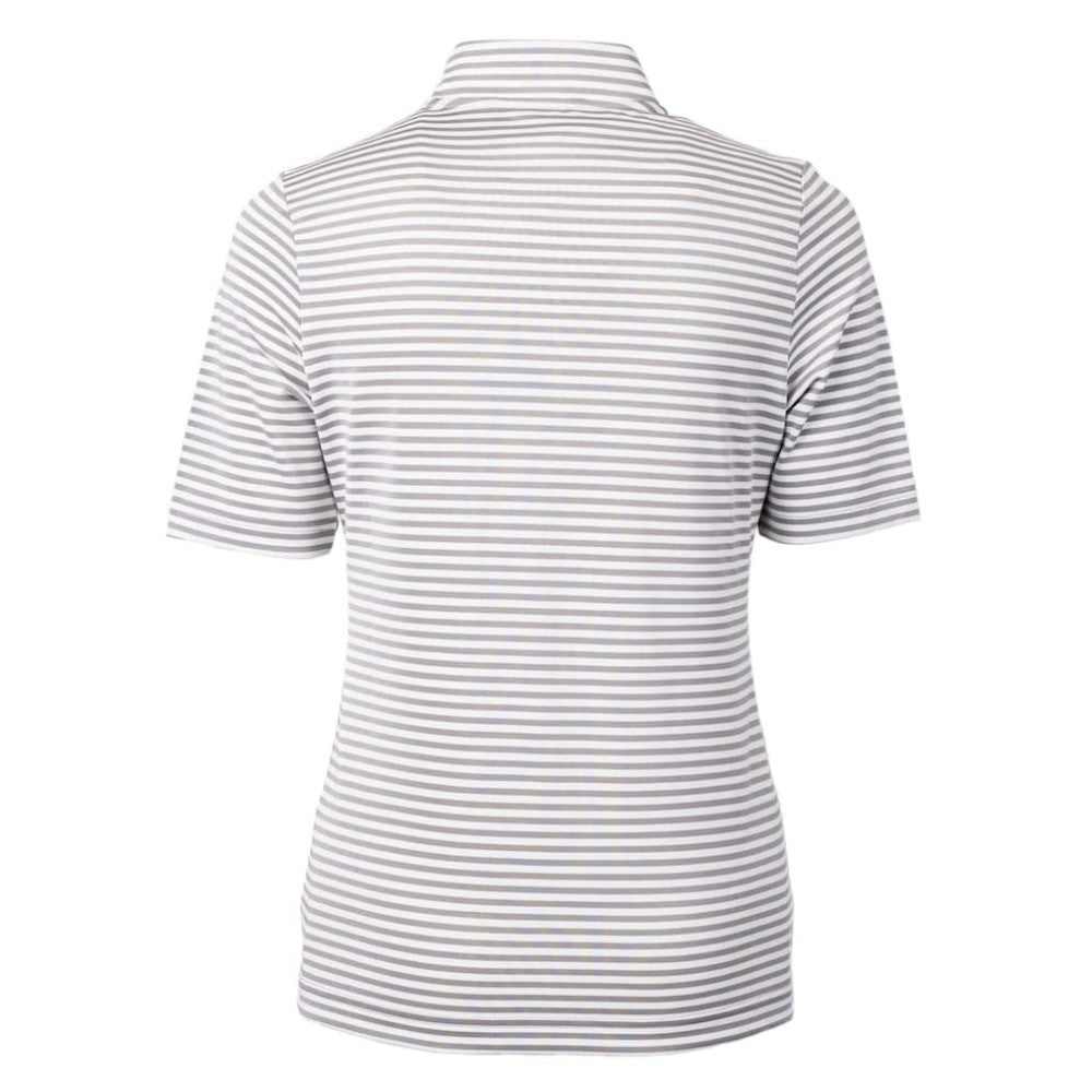 Gray San Francisco Giants Cutter & Buck Women's Virtue Eco Pique Stripe Top