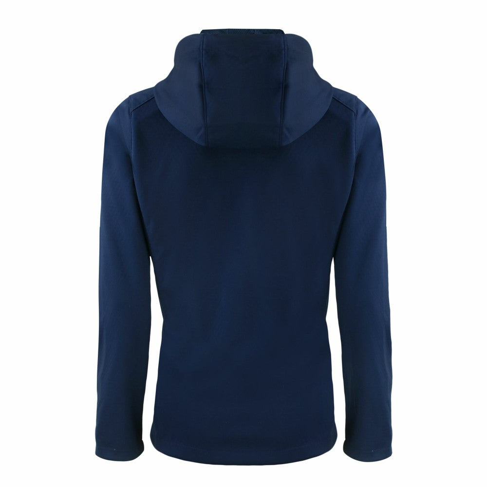 Navy Cleveland Guardians Cutter & Buck Women's Evoke Eco Softshell Recycled Full-Zip Jacket