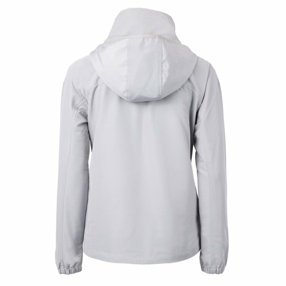 Gray Los Angeles Dodgers Cutter & Buck Women's Charter Eco Recycled Full-Zip Jacket