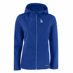 Royal Los Angeles Dodgers Cutter & Buck Women's Evoke Eco Softshell Recycled Full-Zip Jacket