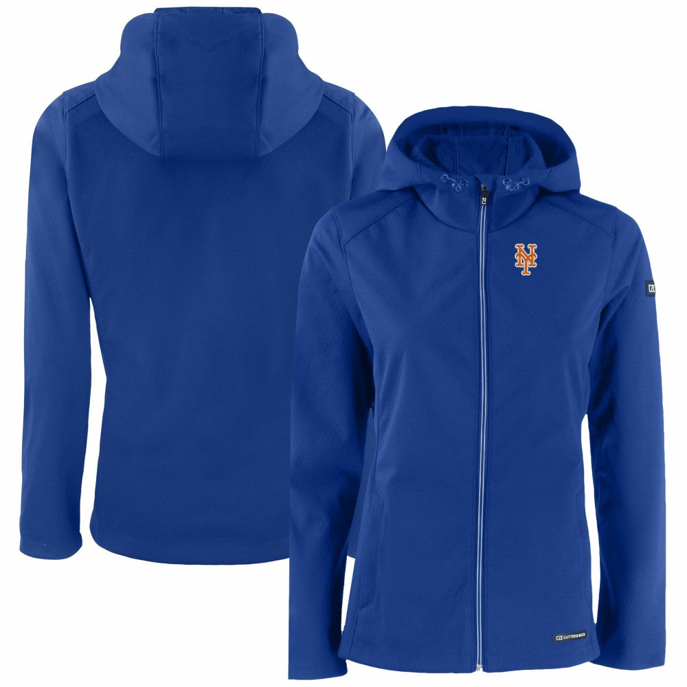 Royal New York Mets Cutter & Buck Women's Evoke Eco Softshell Recycled Full-Zip Jacket