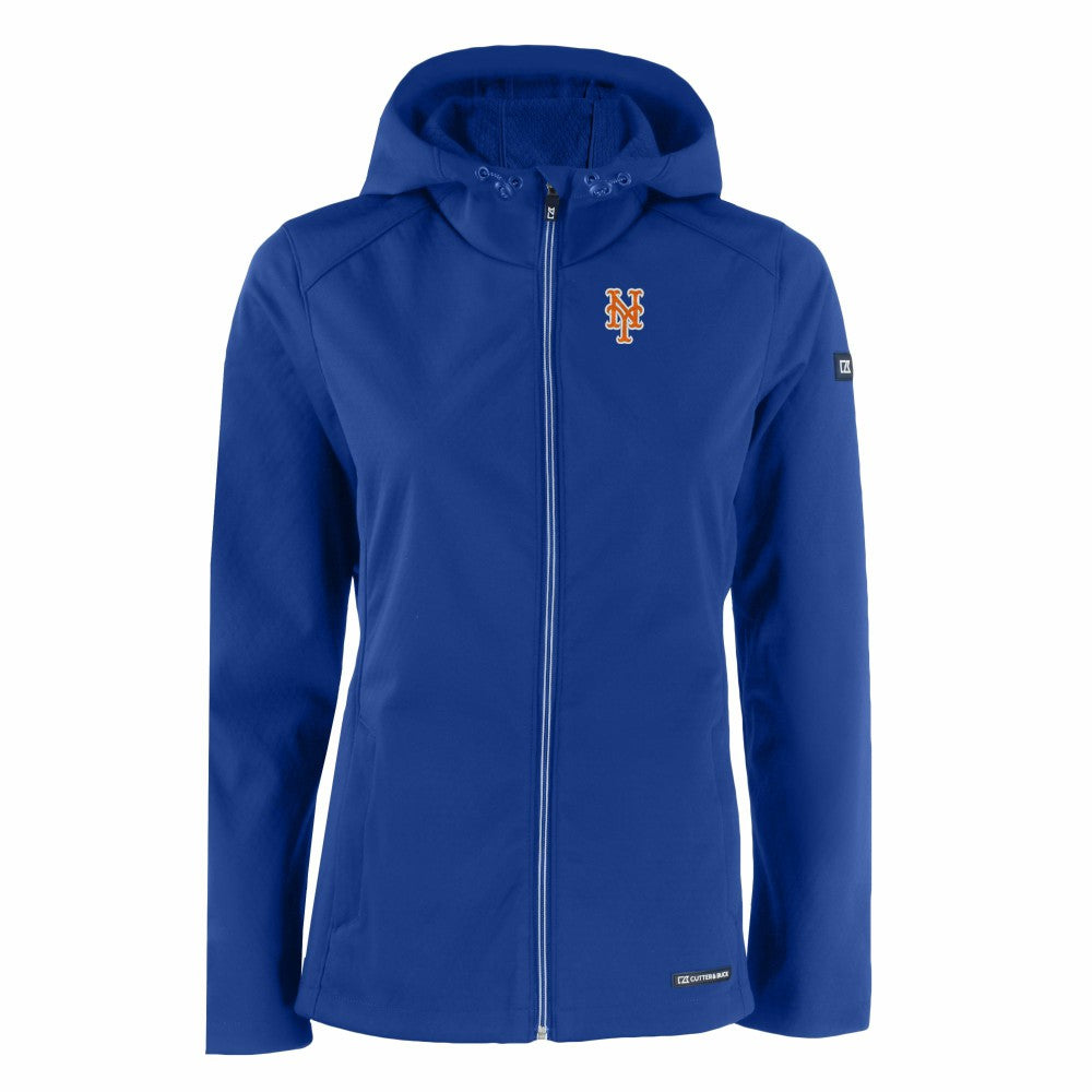 Royal New York Mets Cutter & Buck Women's Evoke Eco Softshell Recycled Full-Zip Jacket