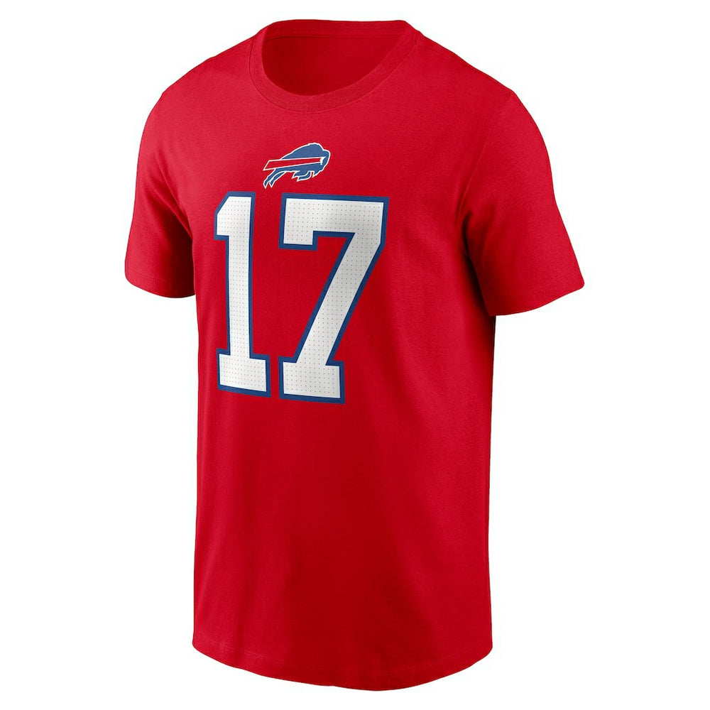 Josh Allen  Player Name & Number T-Shirt - Buffalo Bills T-shirts