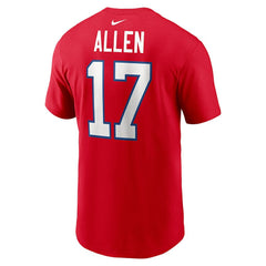 Josh Allen  Player Name & Number T-Shirt - Buffalo Bills T-shirts