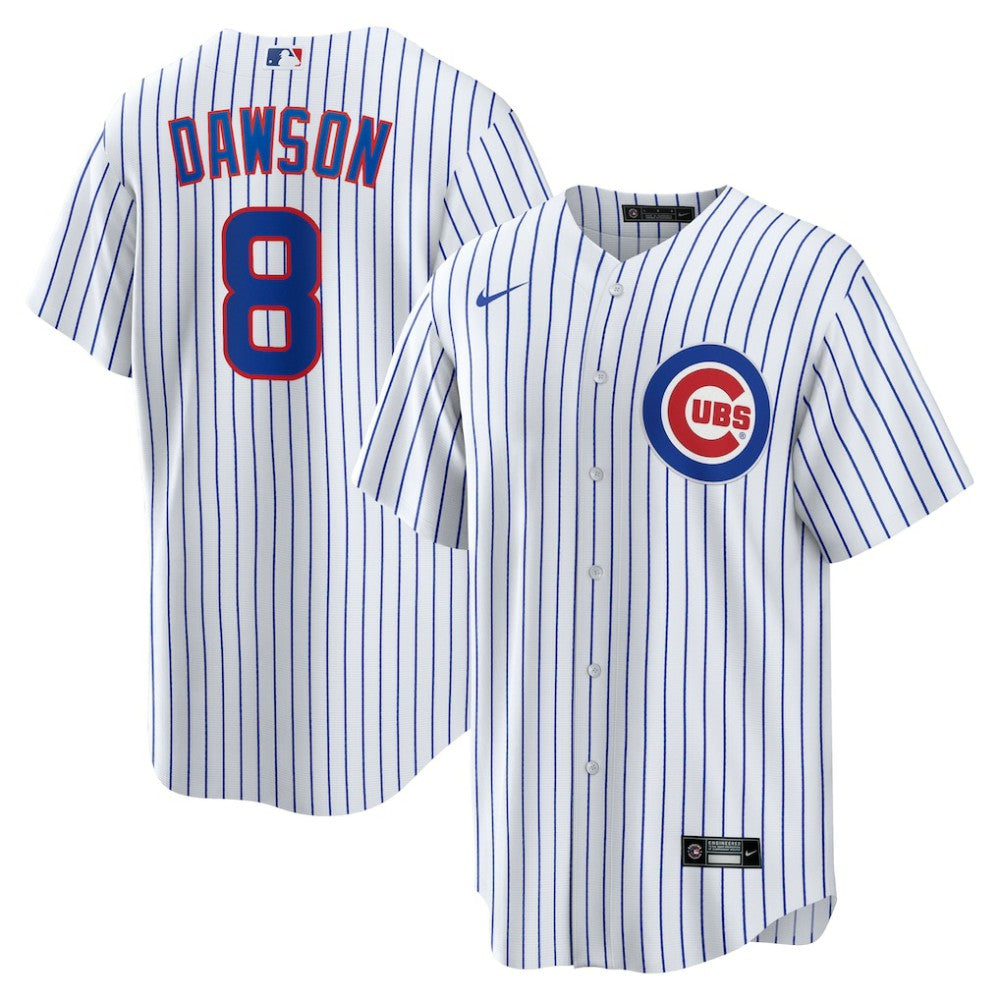 White Andre Dawson Chicago Cubs Nike Home Retired Player Replica Jersey