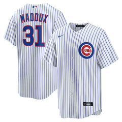 White Greg Maddux Chicago Cubs Nike Home Retired Player Replica Jersey