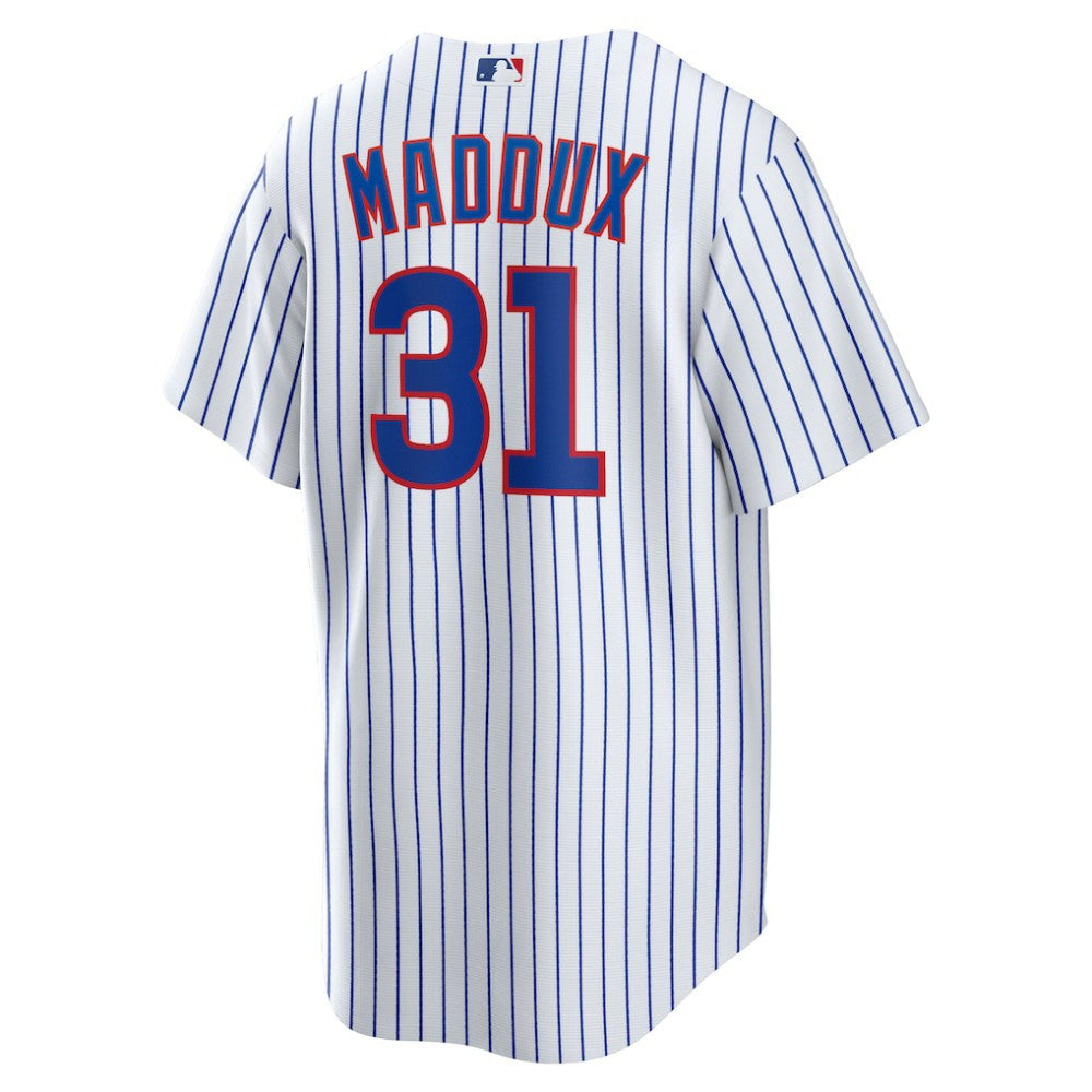White Greg Maddux Chicago Cubs Nike Home Retired Player Replica Jersey