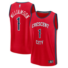 Fanatics Zion Williamson New Orleans Pelicans Fast Break Replica Jersey