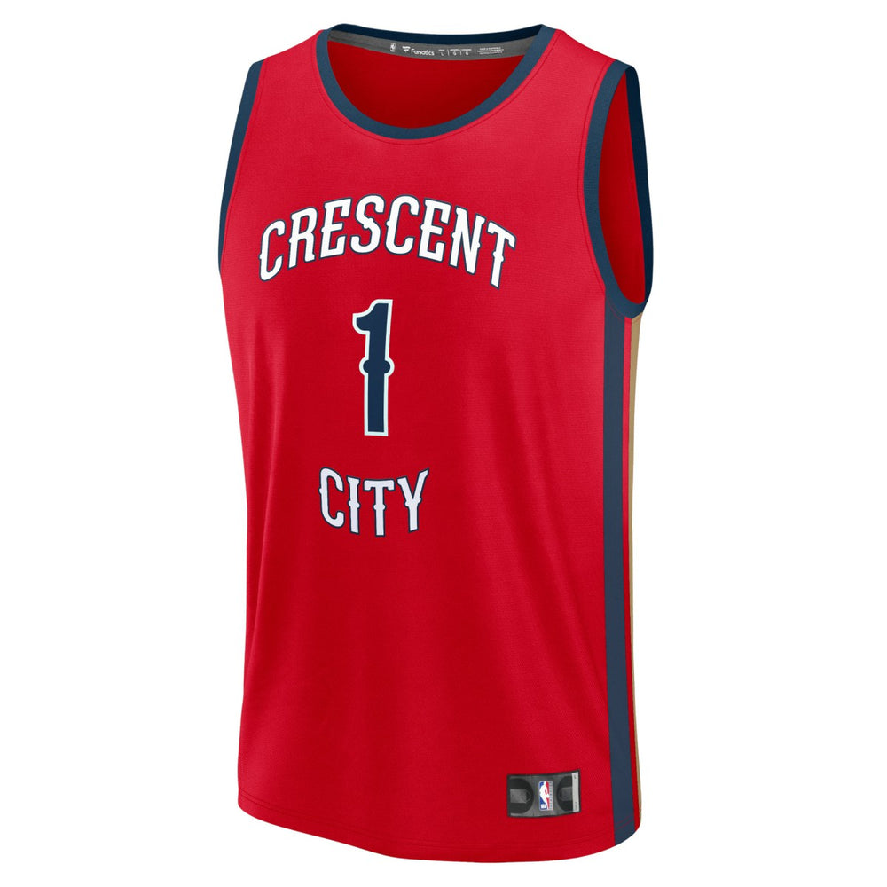 Fanatics Zion Williamson New Orleans Pelicans Fast Break Replica Jersey