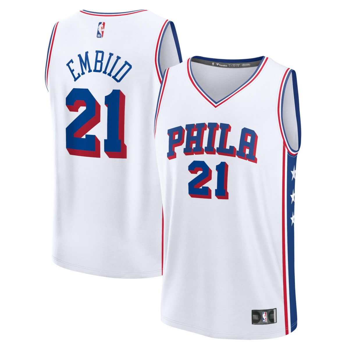 Fanatics Joel Embiid Philadelphia 76ers Fast Break Replica Jersey