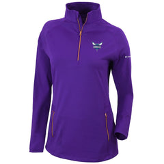 Columbia Charlotte Hornets Women's Omni-Wick Outward Nine Quarter-Zip Pullover Top