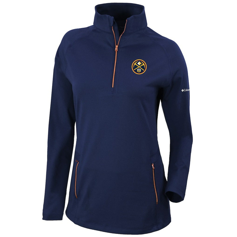 Columbia Denver Nuggets Women's Omni-Wick Outward Nine Quarter-Zip Pullover Top sale