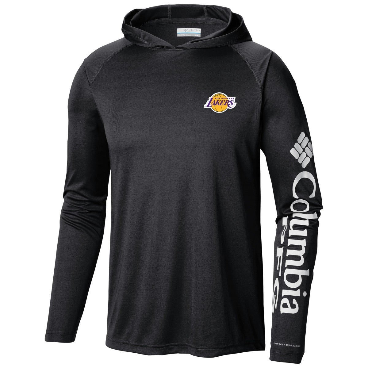 Columbia Los Angeles Lakers Terminal Tackle Long Sleeve Hoodie T-Shirt