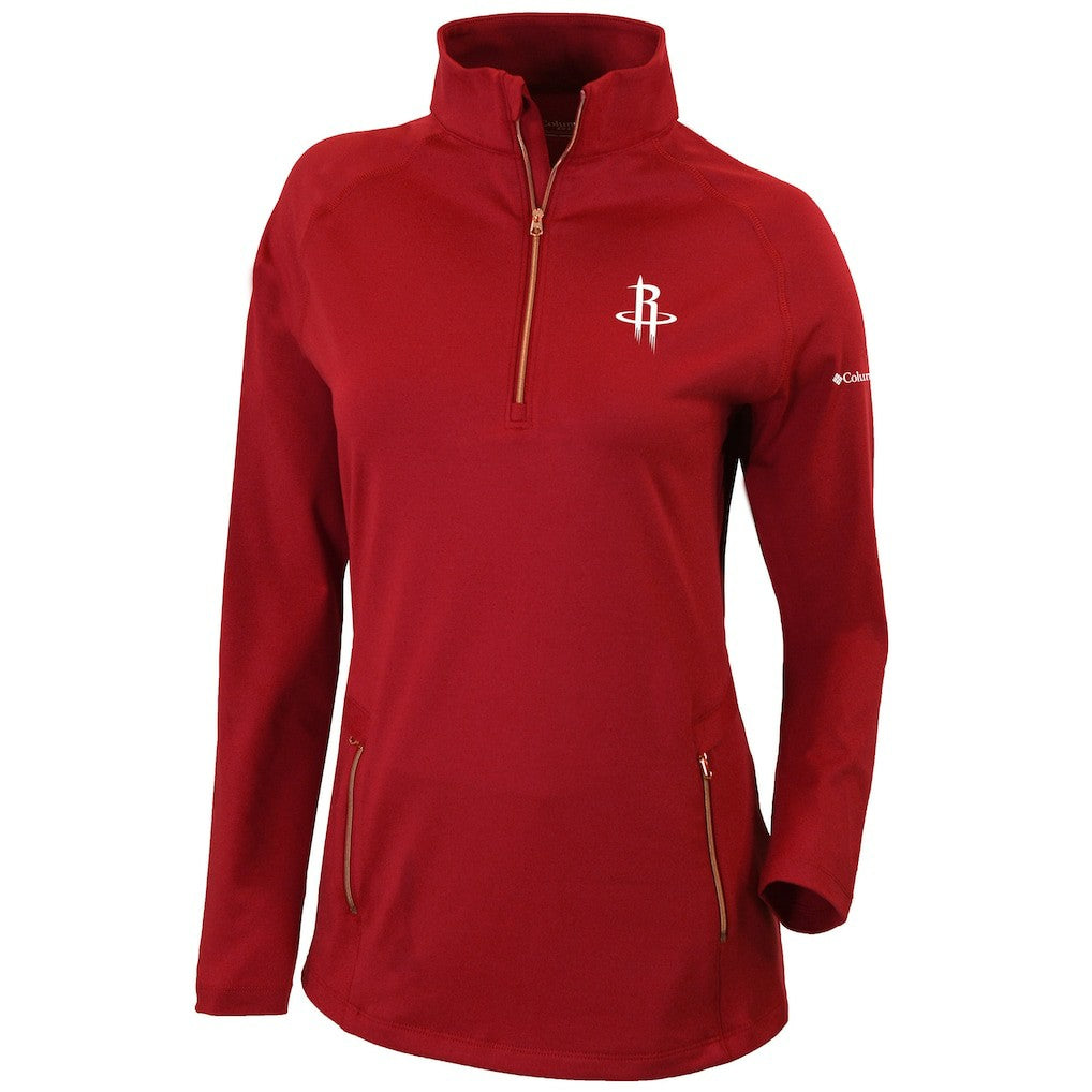 Columbia Houston Rockets Women's Omni-Wick Outward Nine Quarter-Zip Pullover Top sale
