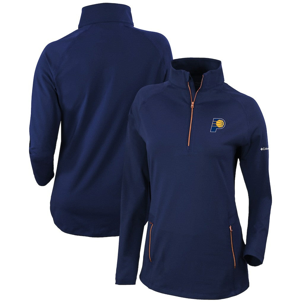 Columbia Indiana Pacers Women's Omni-Wick Outward Nine Quarter-Zip Pullover Top