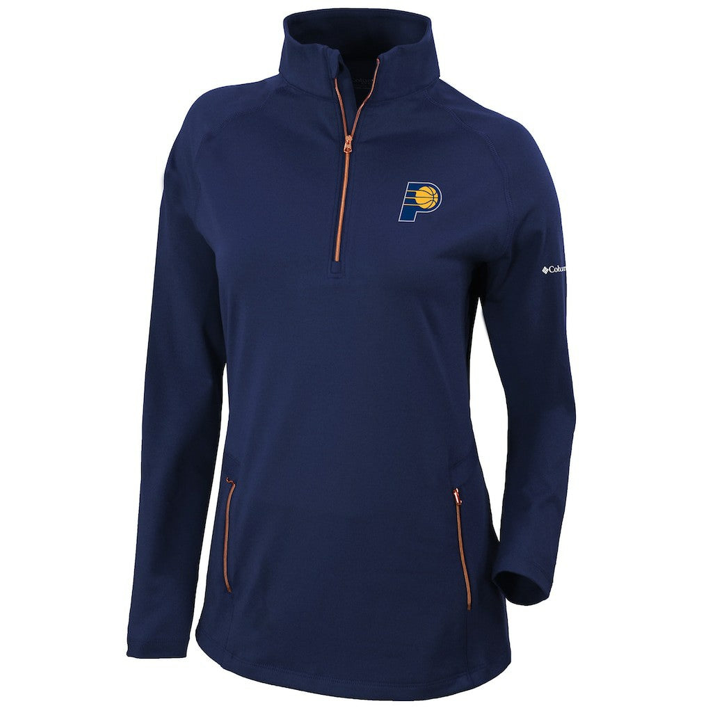 Columbia Indiana Pacers Women's Omni-Wick Outward Nine Quarter-Zip Pullover Top