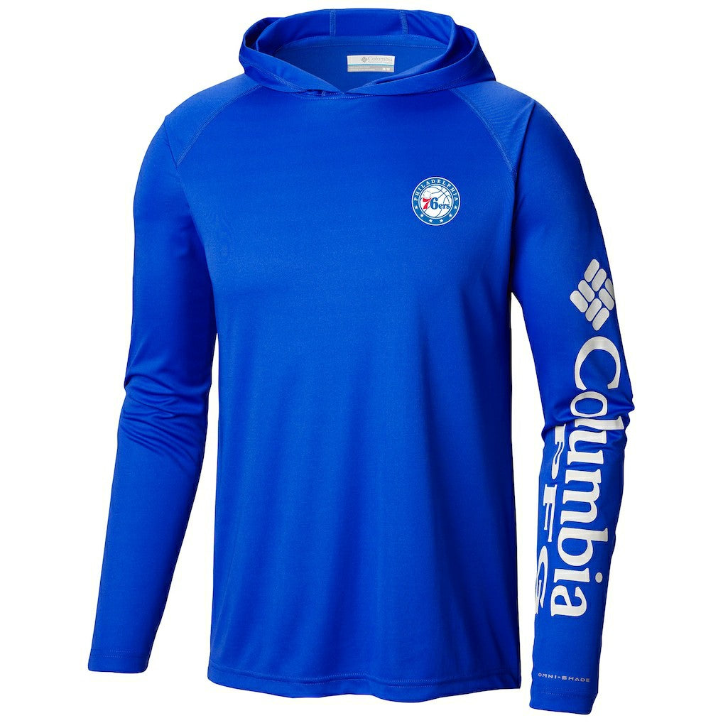 Columbia Philadelphia 76ers Terminal Tackle Long Sleeve Hoodie T-Shirt